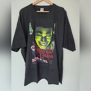 NWOT The Man Who Laughs Movie Graphic T-shirt, Black, 4XL